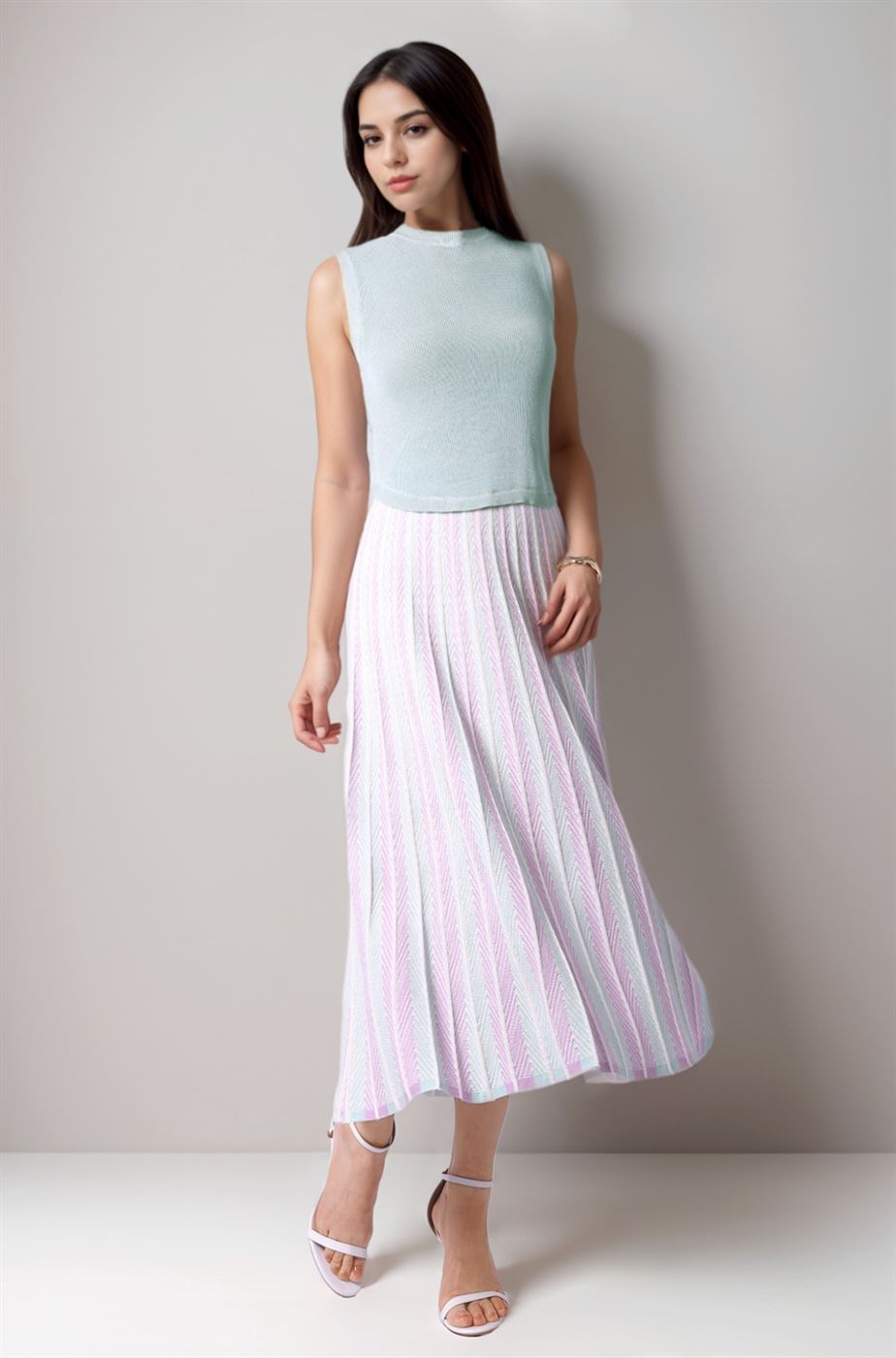 Rounded Hem Knitted Top - Femi9 EG