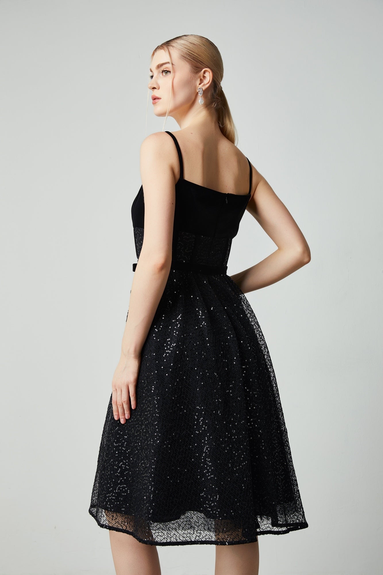 Velvet And Sequin Dress - Femi9 EG