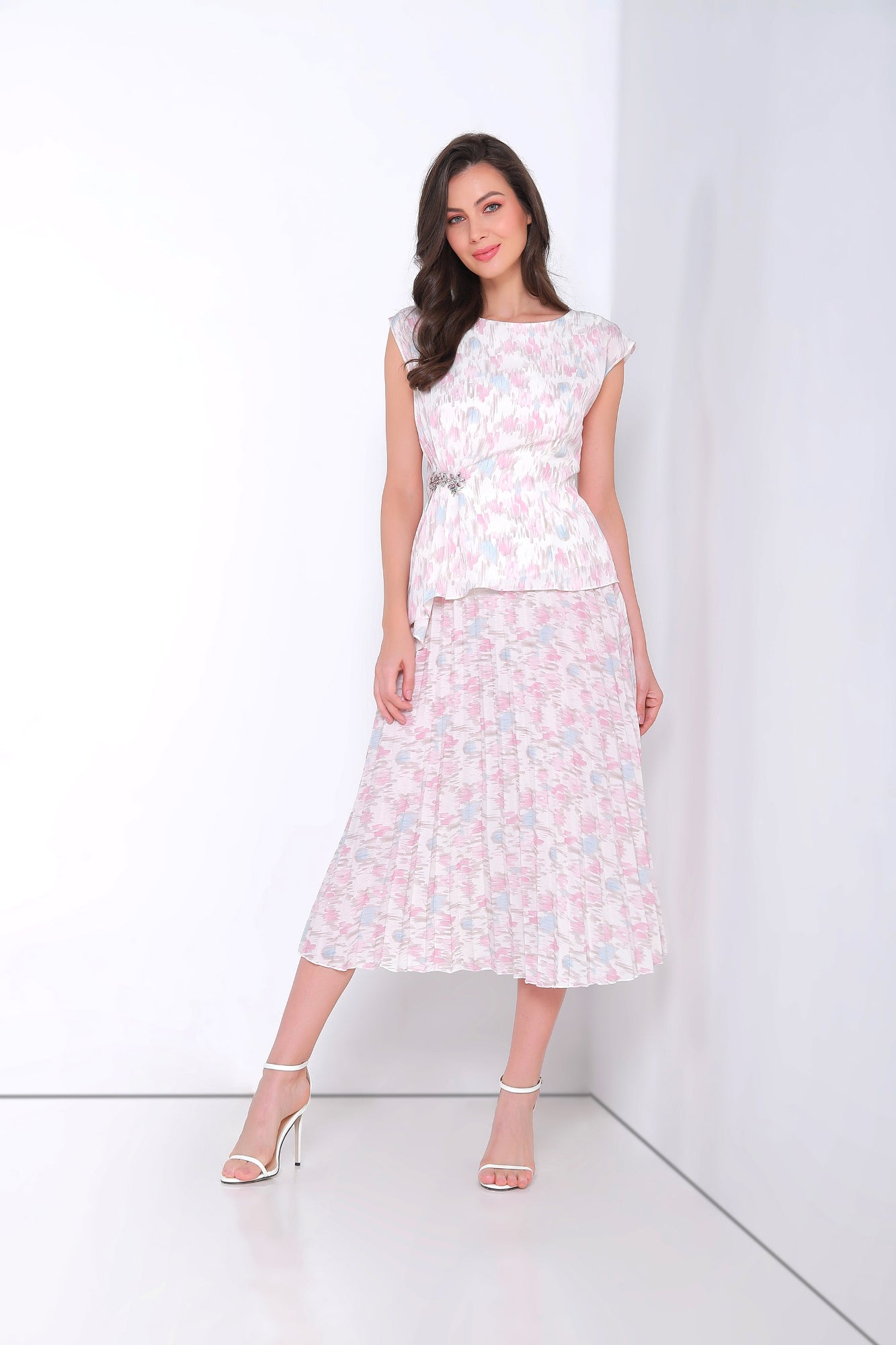 Pleated Chiffon Skirt - Femi9 EG
