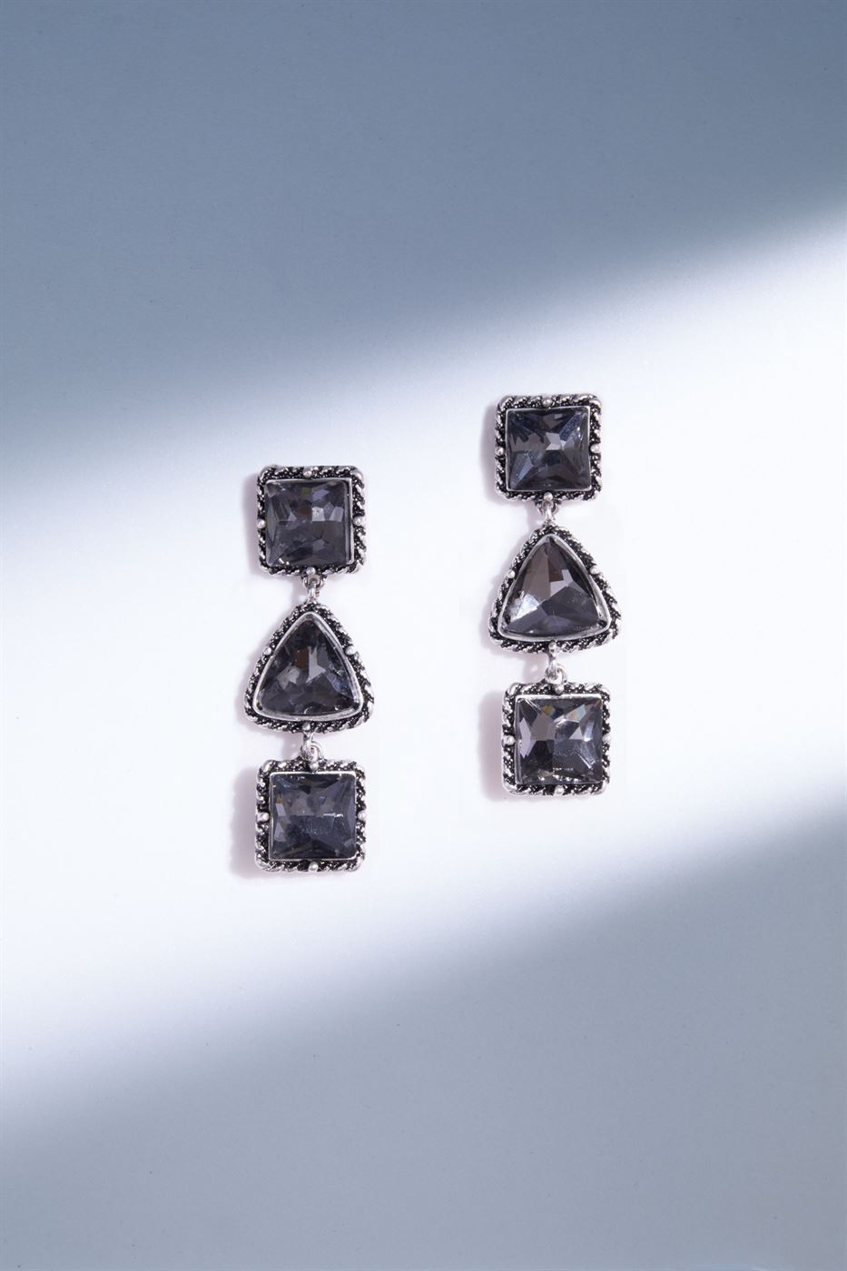 Faux Crystals Strand Drop Earrings - Femi9 EG