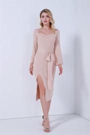 Tie Belt Dress - Femi9 EG