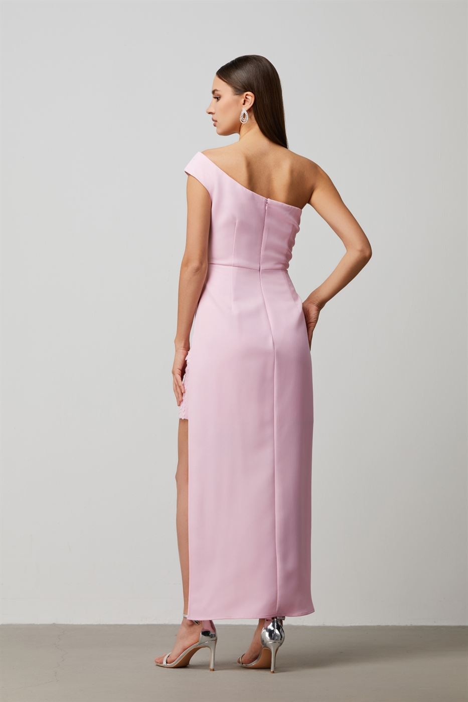 Pink Asymmetrical Dress - Femi9 EG