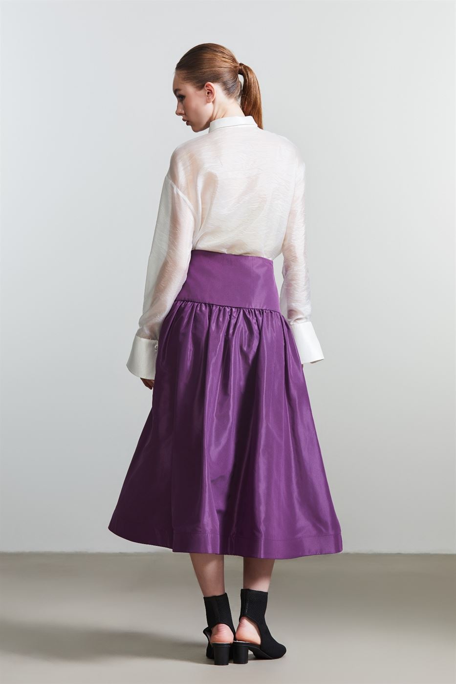 A-Line Taffeta Skirt - Femi9 EG
