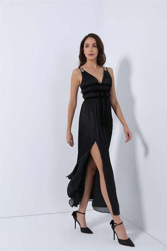 Pleated Chiffon Dress - Femi9 EG