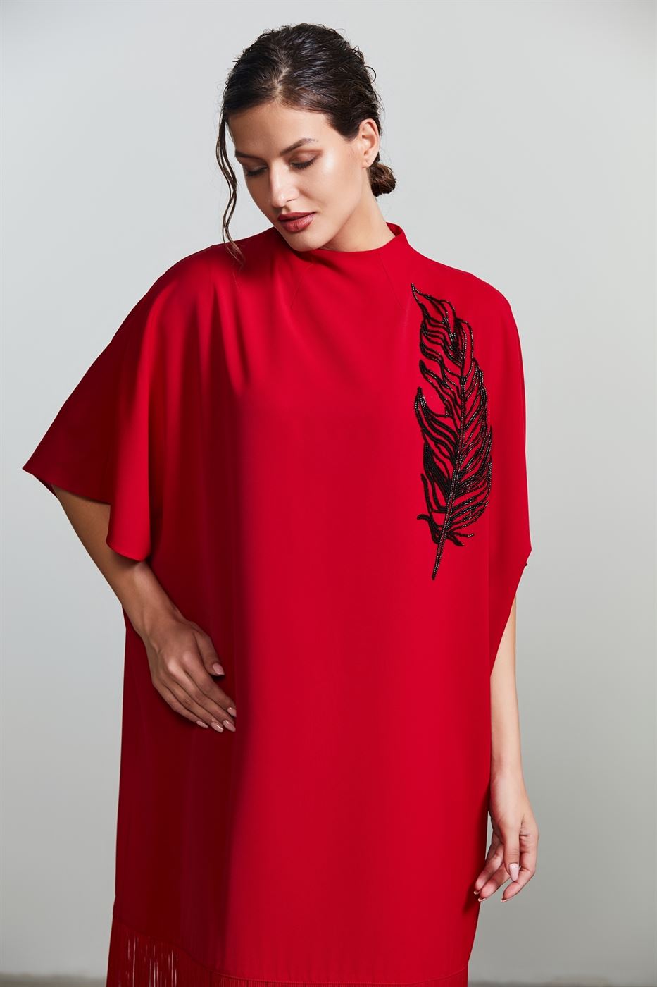 Fringed Detail Dress - Femi9 EG