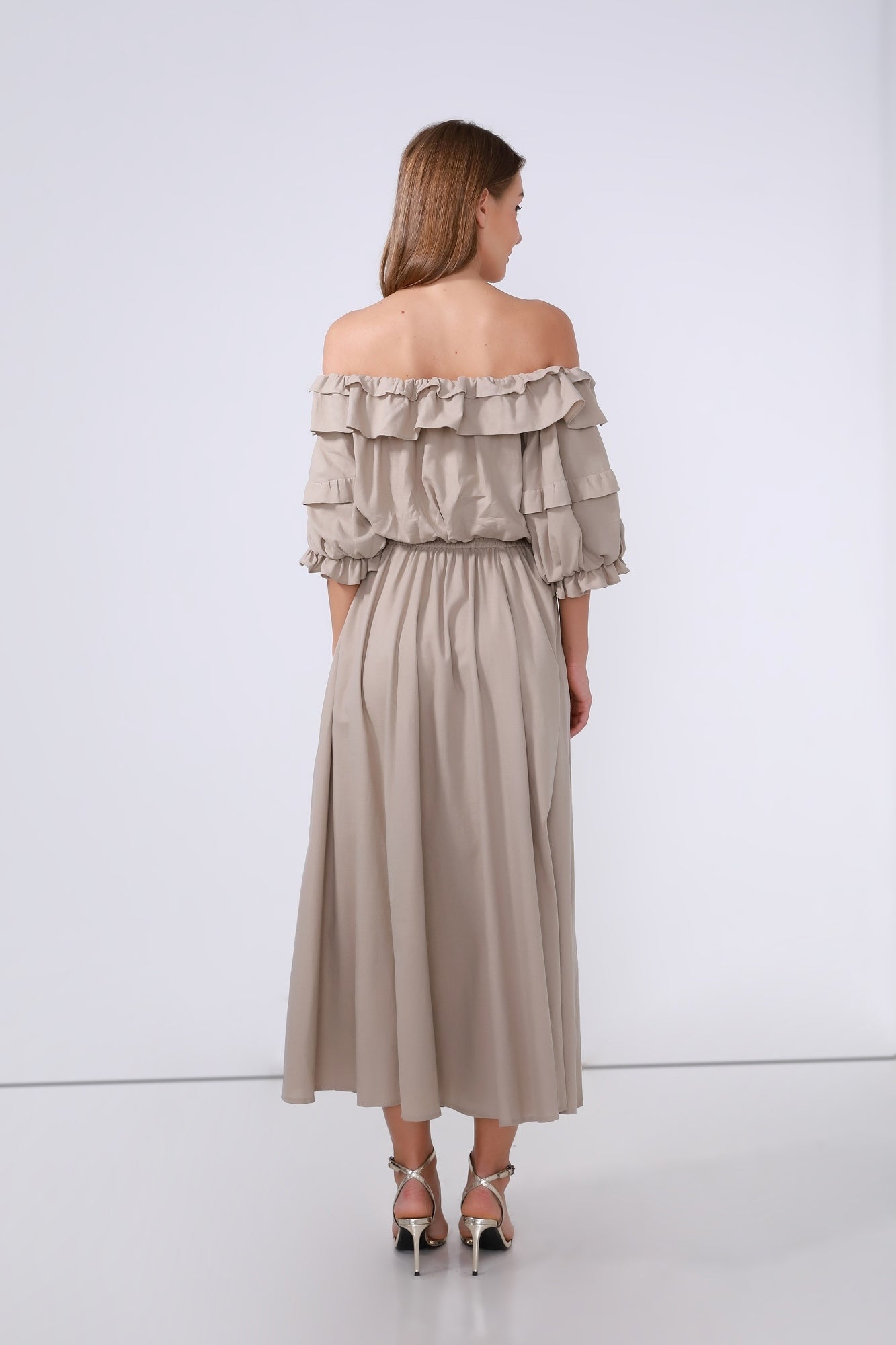 Off-Shoulder Ruffle Top - Femi9 EG