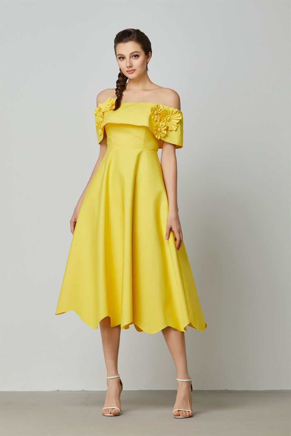 3D Flowers Midi Dress - Femi9 EG
