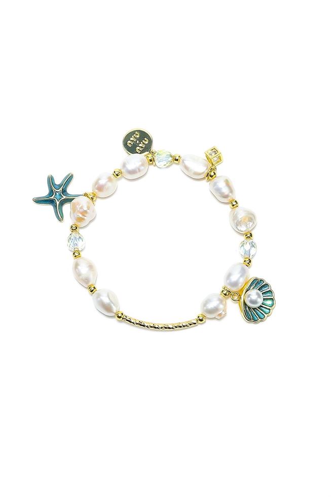 Off White Tone Pearls Bracelet - Femi9 EG