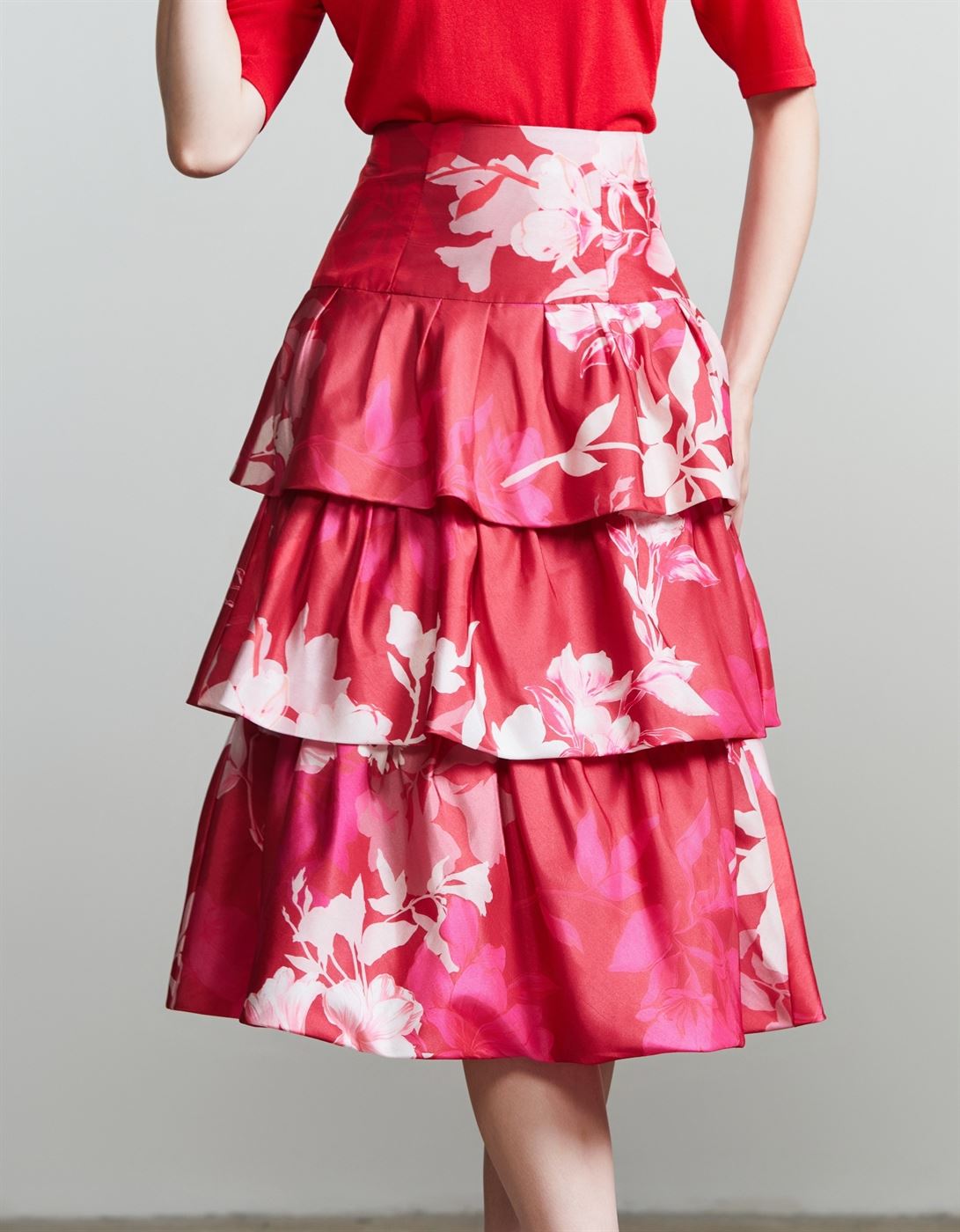 Printed Ruffle Skirt - Femi9 EG