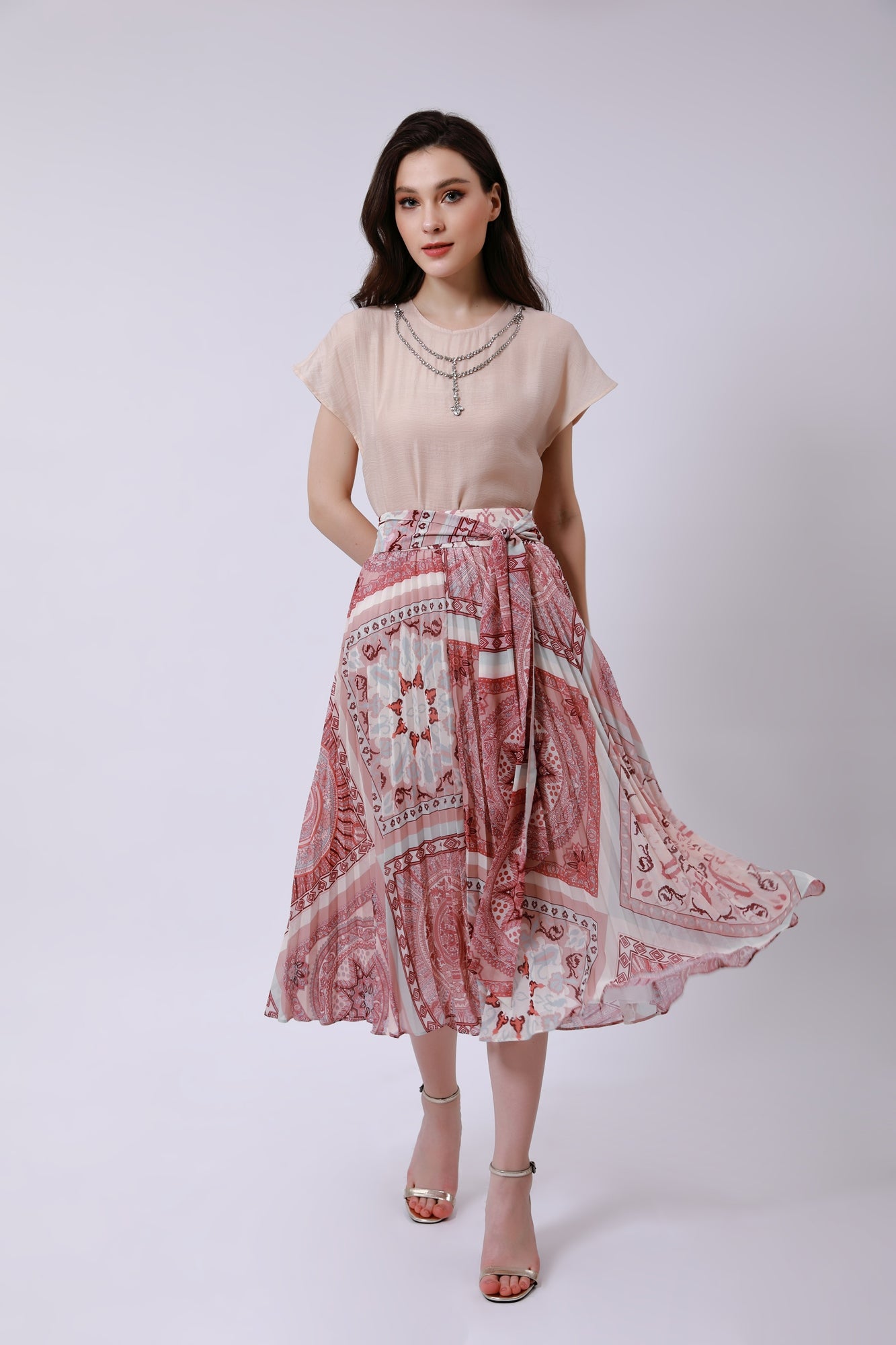 Embellished Short Sleeve Top - Femi9 EG