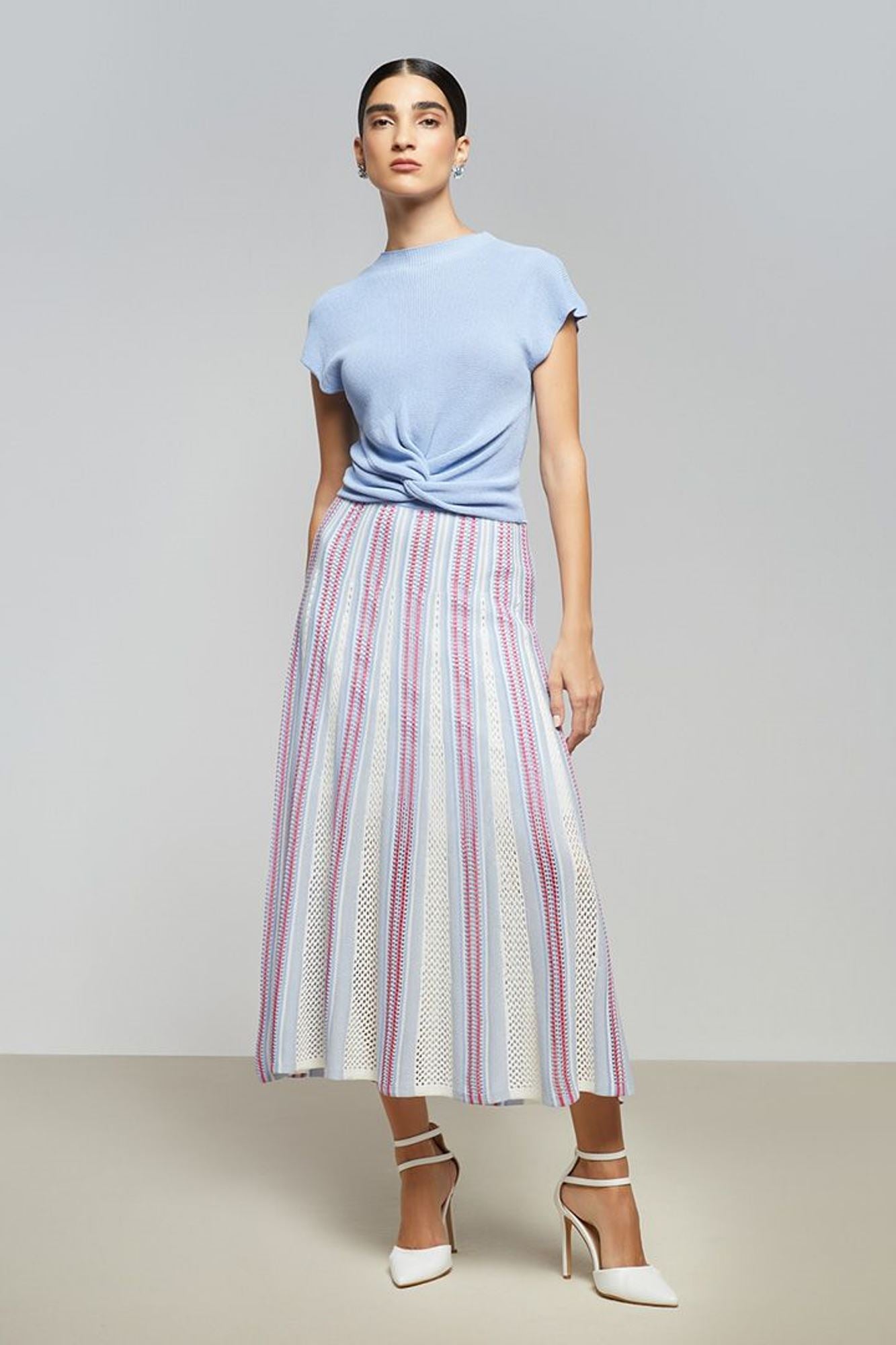 Strapped High Waist Skirt - Femi9 EG