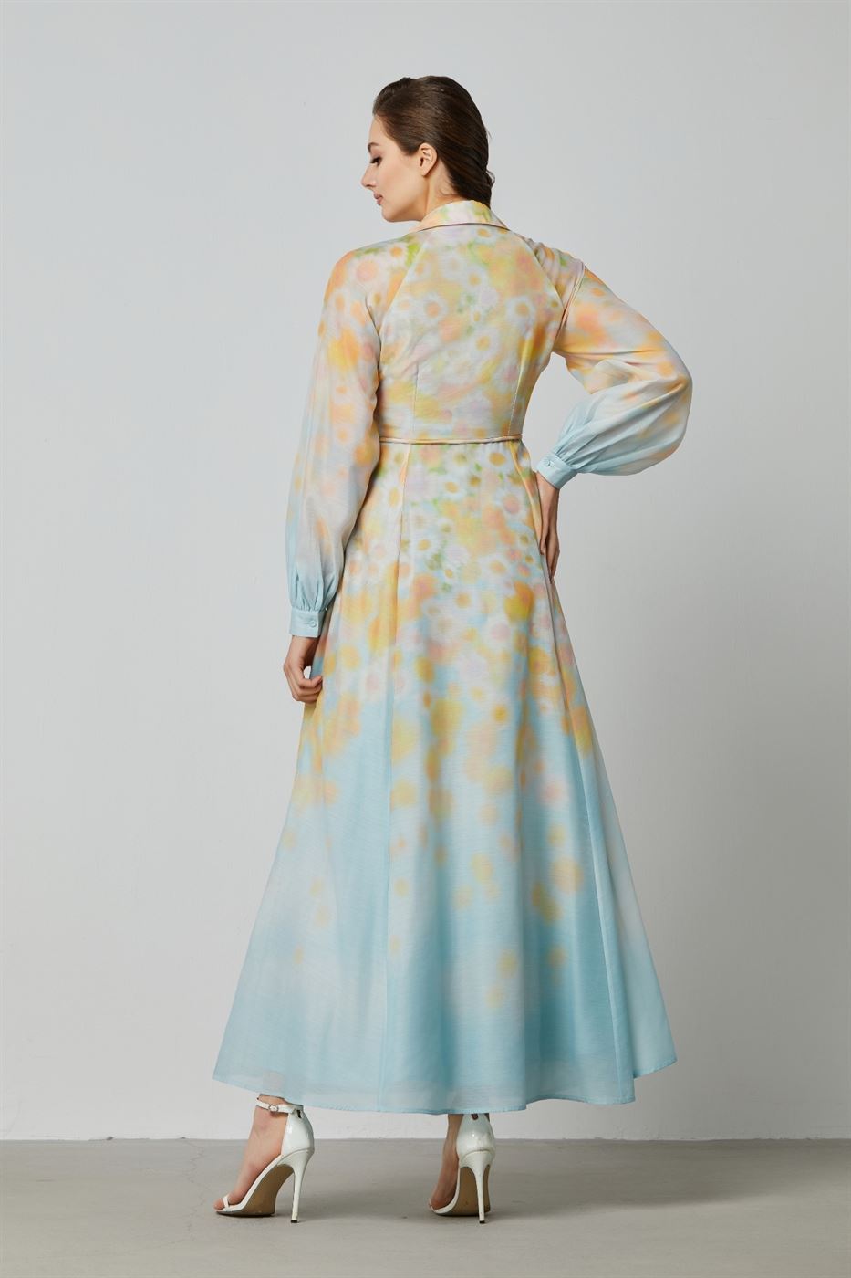A-Line Ombre Color Dress - Femi9 EG