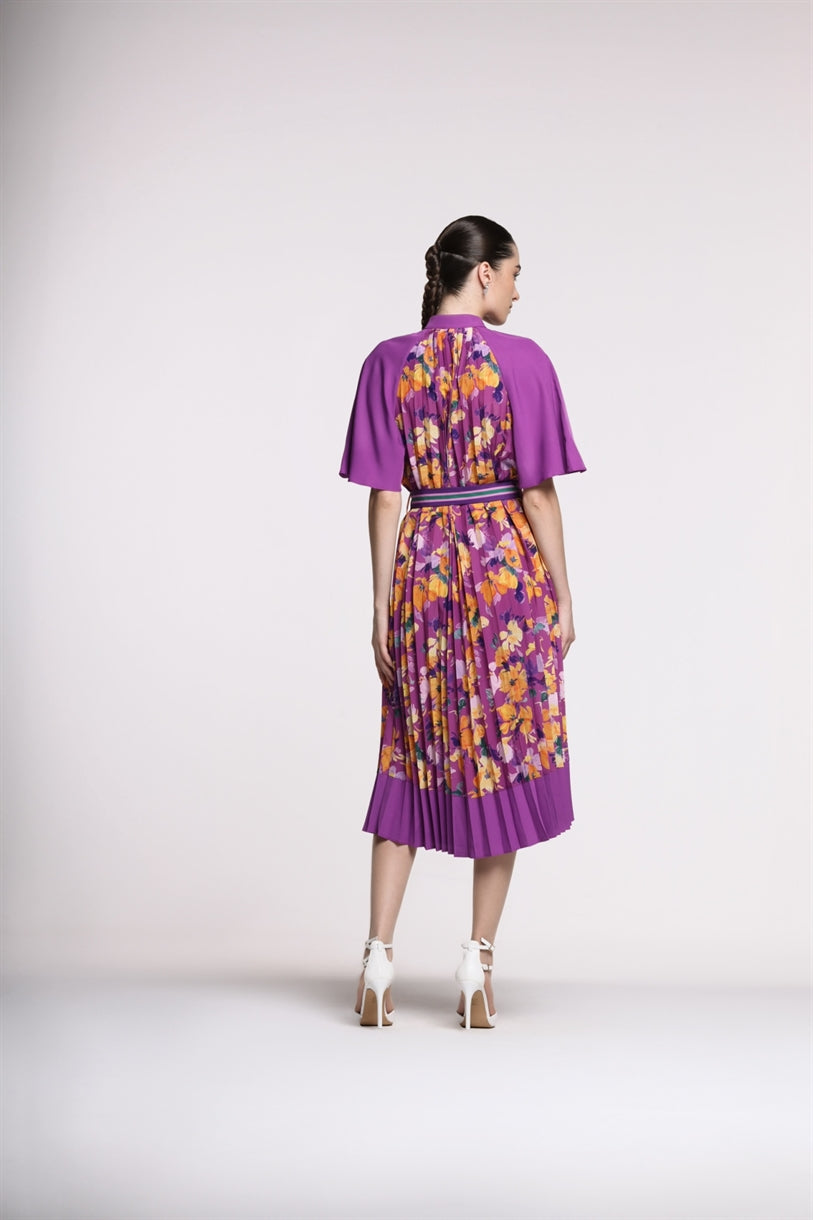 Printed Midi Length Dress - Femi9 EG