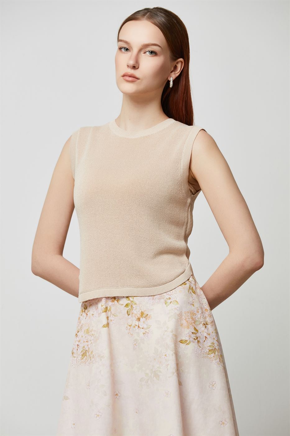 Ribbed Hem Knit Top - Femi9 EG