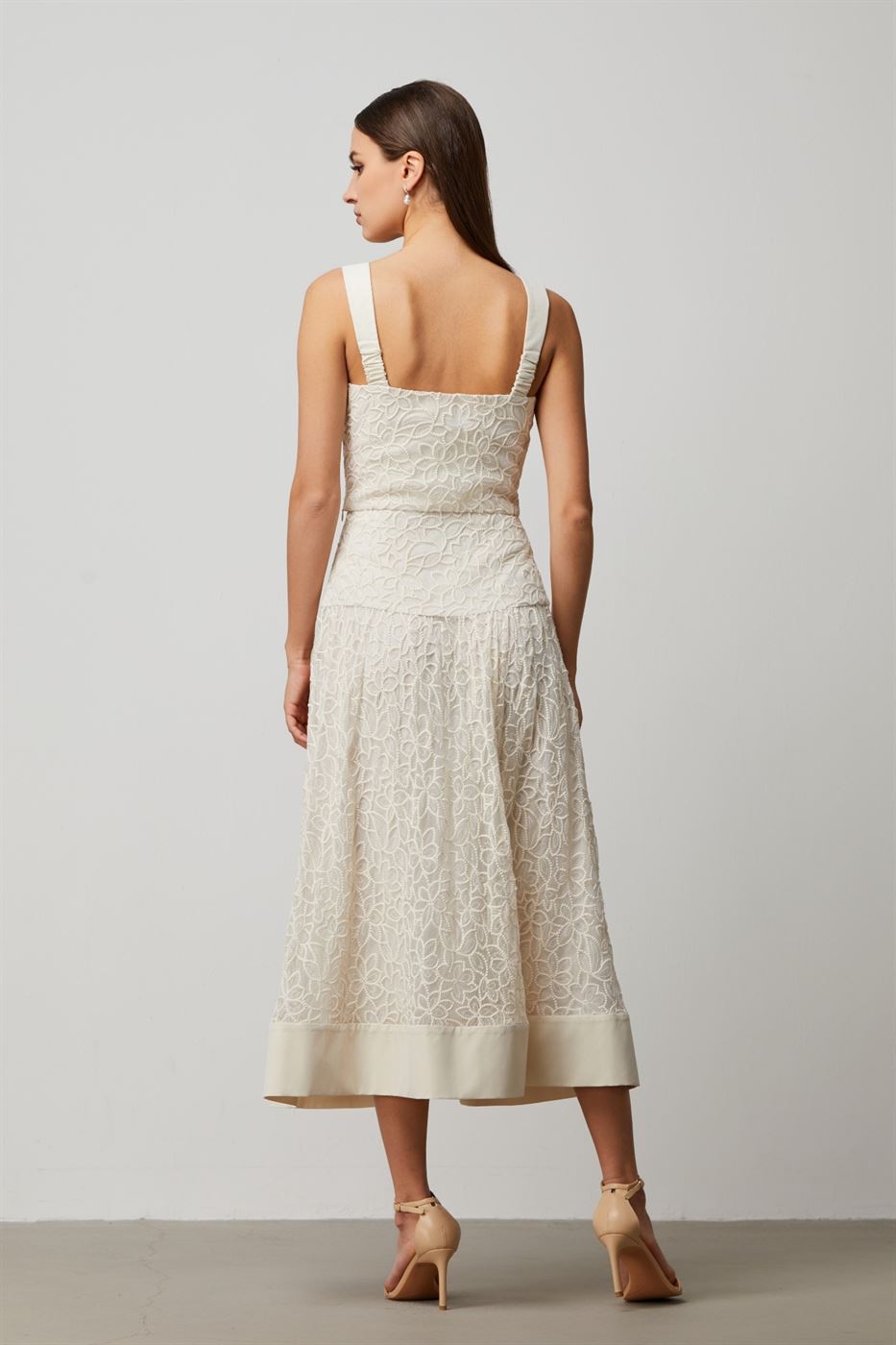 Floral Pattern Lace Skirt - Femi9 EG