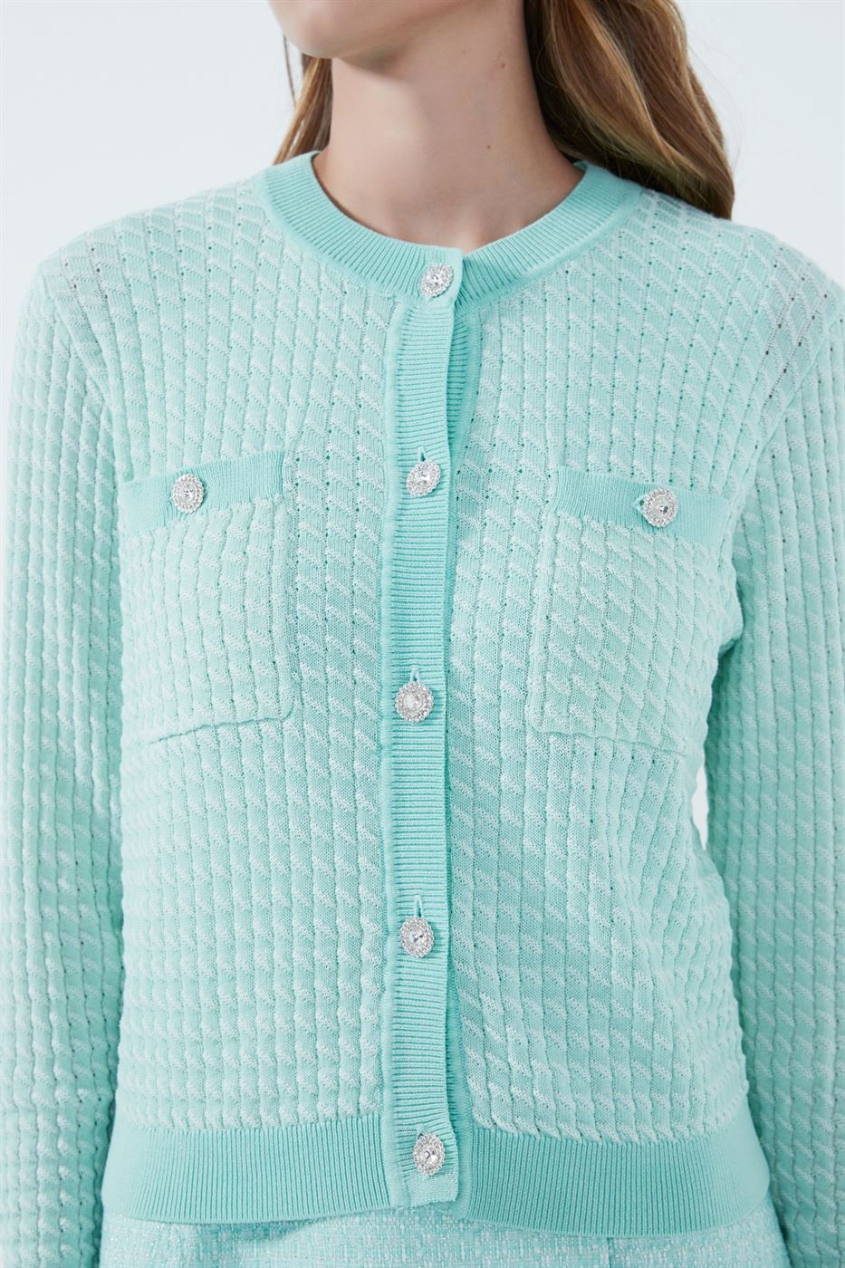Knit Melonge Cardigan - Femi9 EG