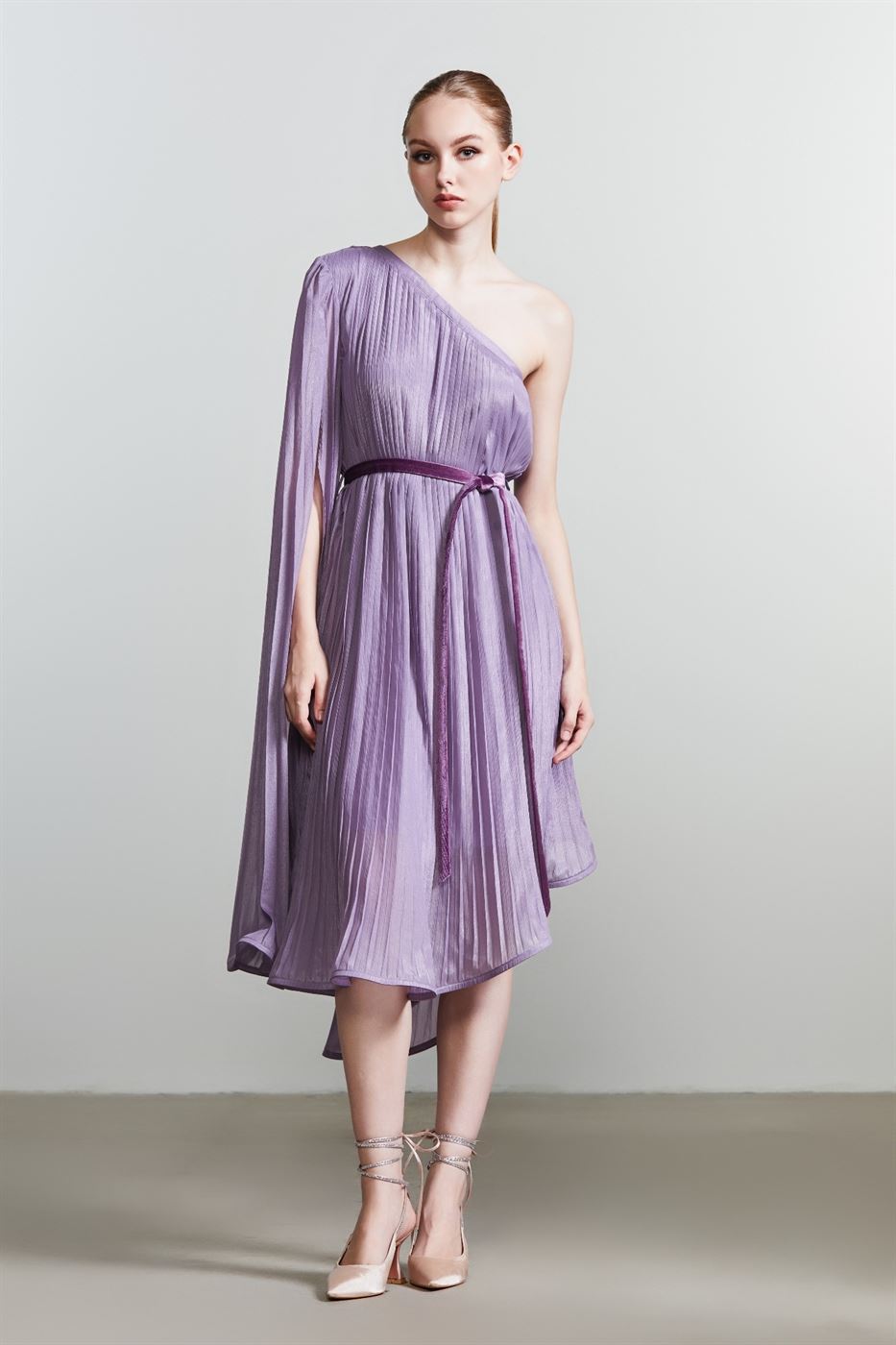 Asymmetrical Pleats Dress - Femi9 EG