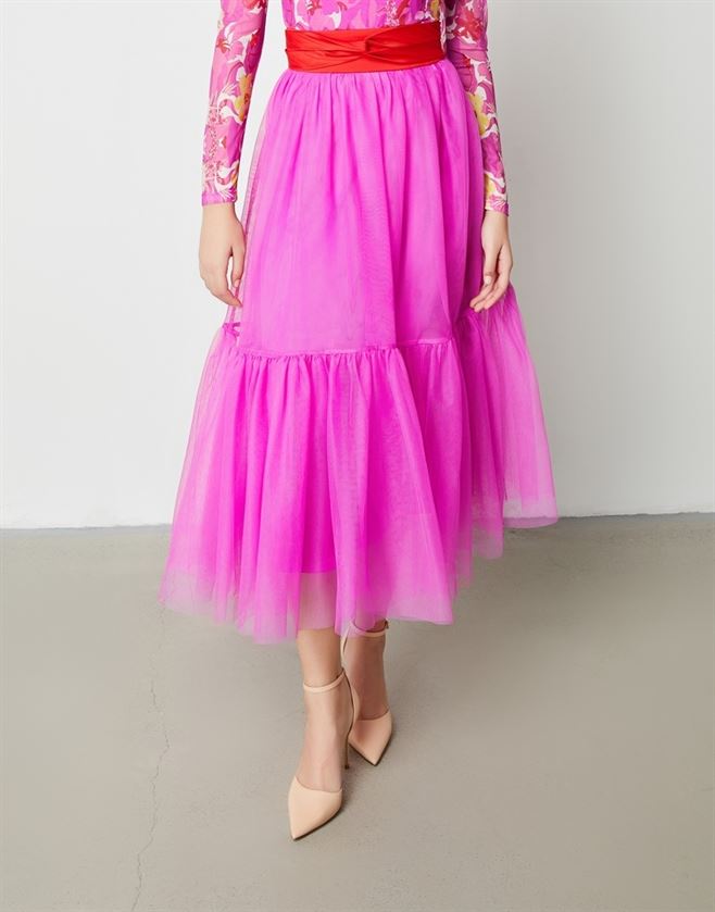 High Wasit Mesh Skirt - Femi9 EG