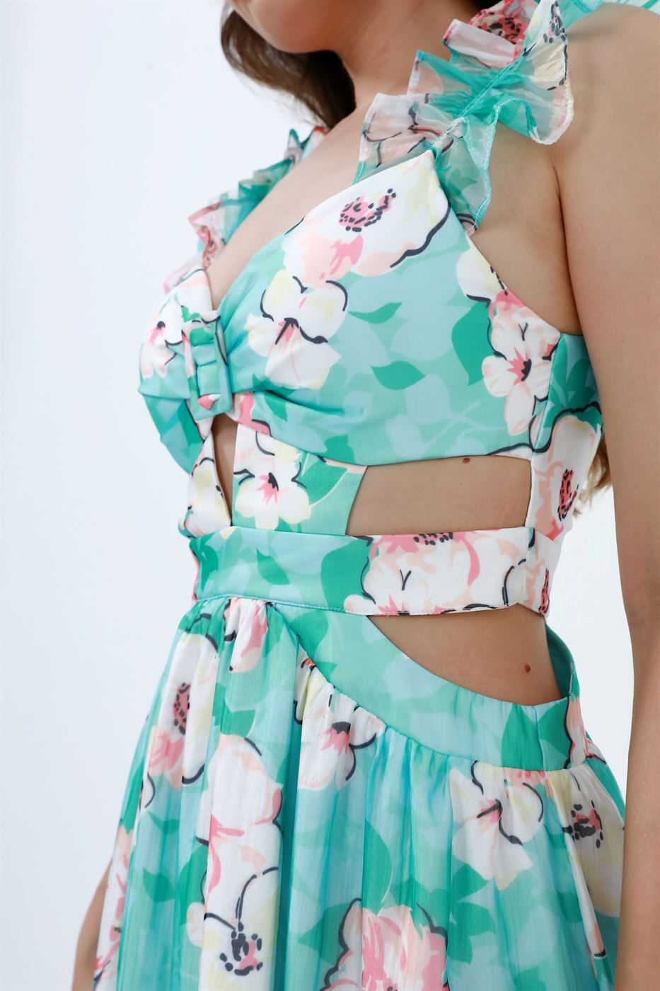 Sleeveless Printed Dress - Femi9 EG