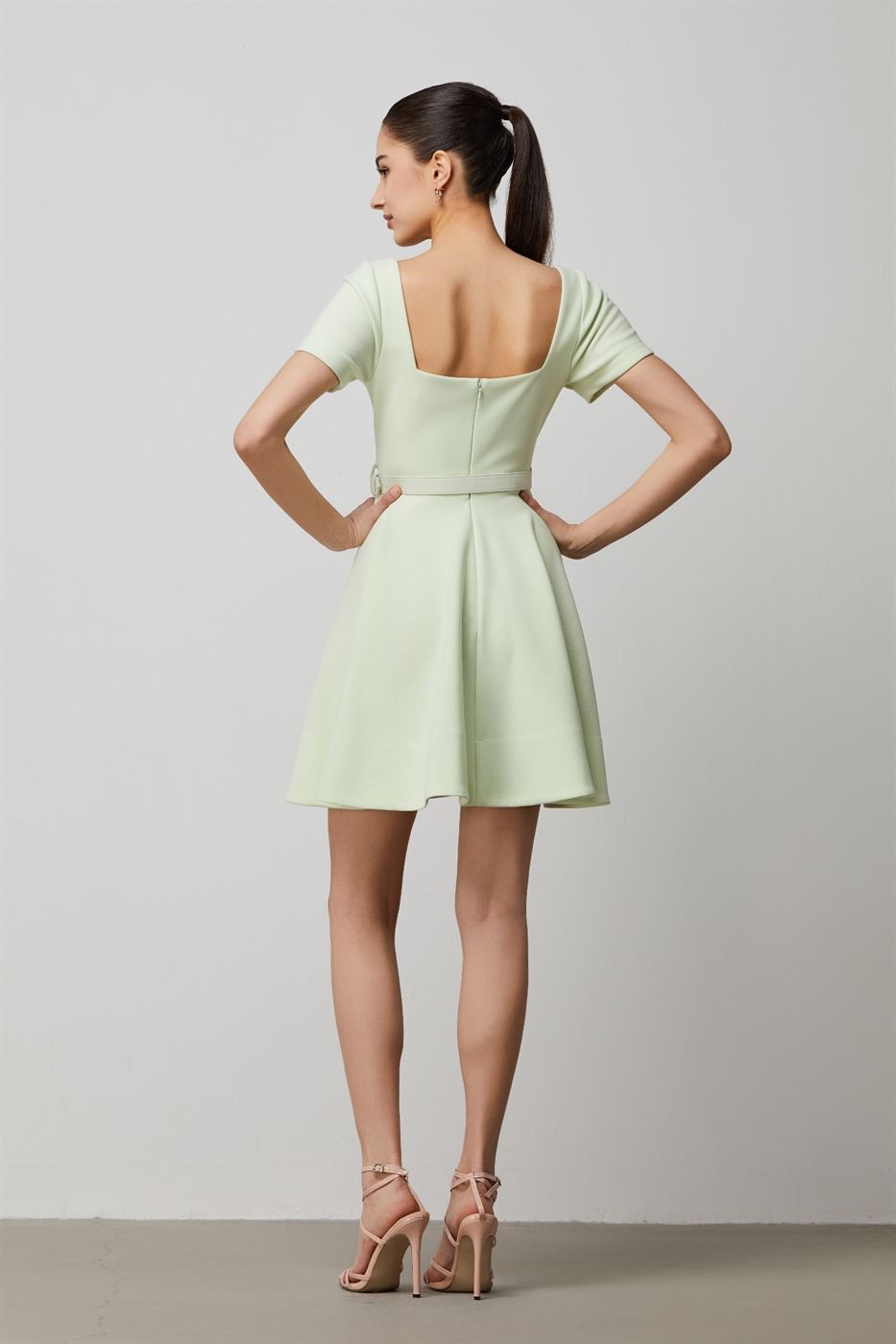 Mint Belted Dress - Femi9 EG