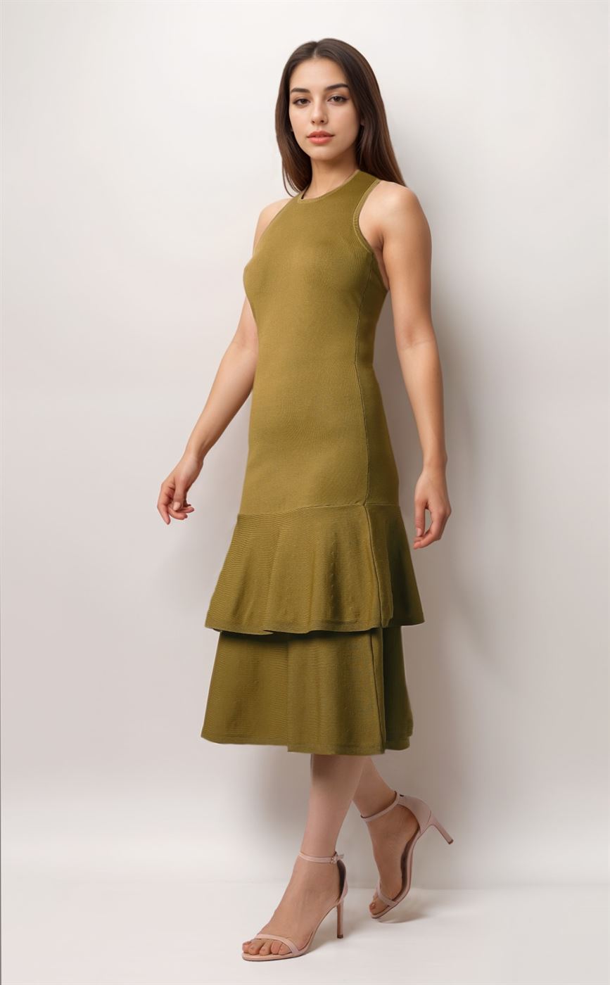 Layered  Knit Dress - Femi9 EG