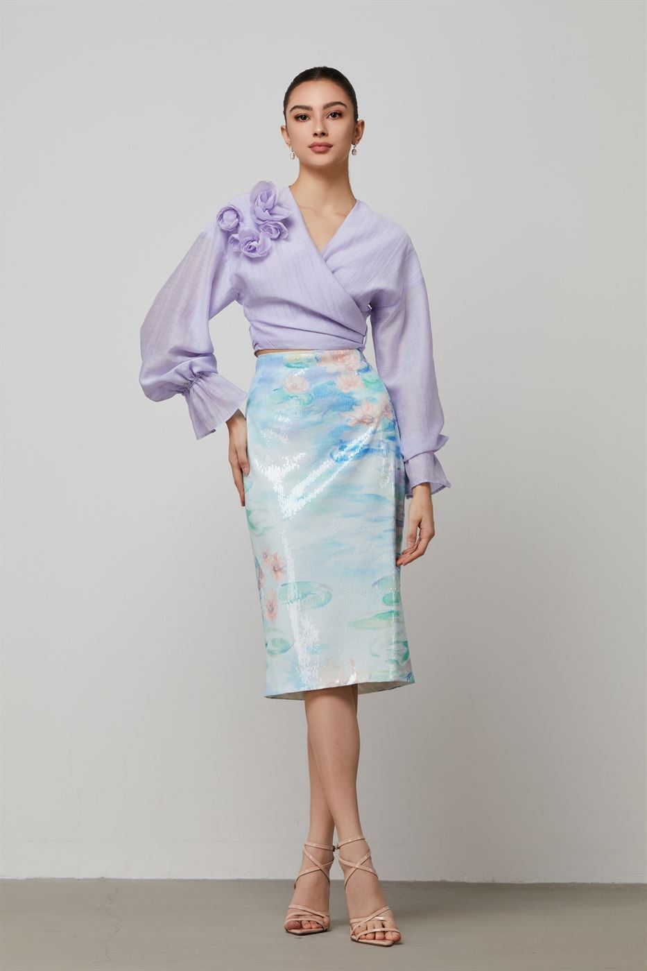 Sequins Midi Skirt - Femi9 EG