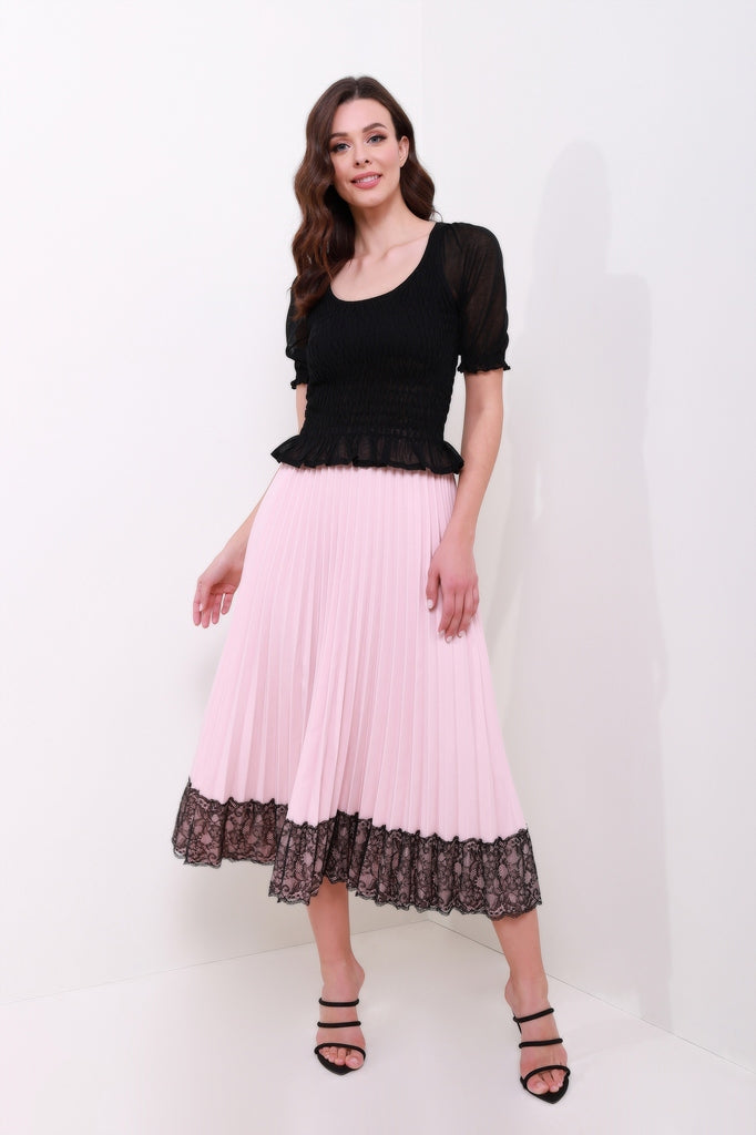 Ruched Midi Sleeves Top - Femi9 EG