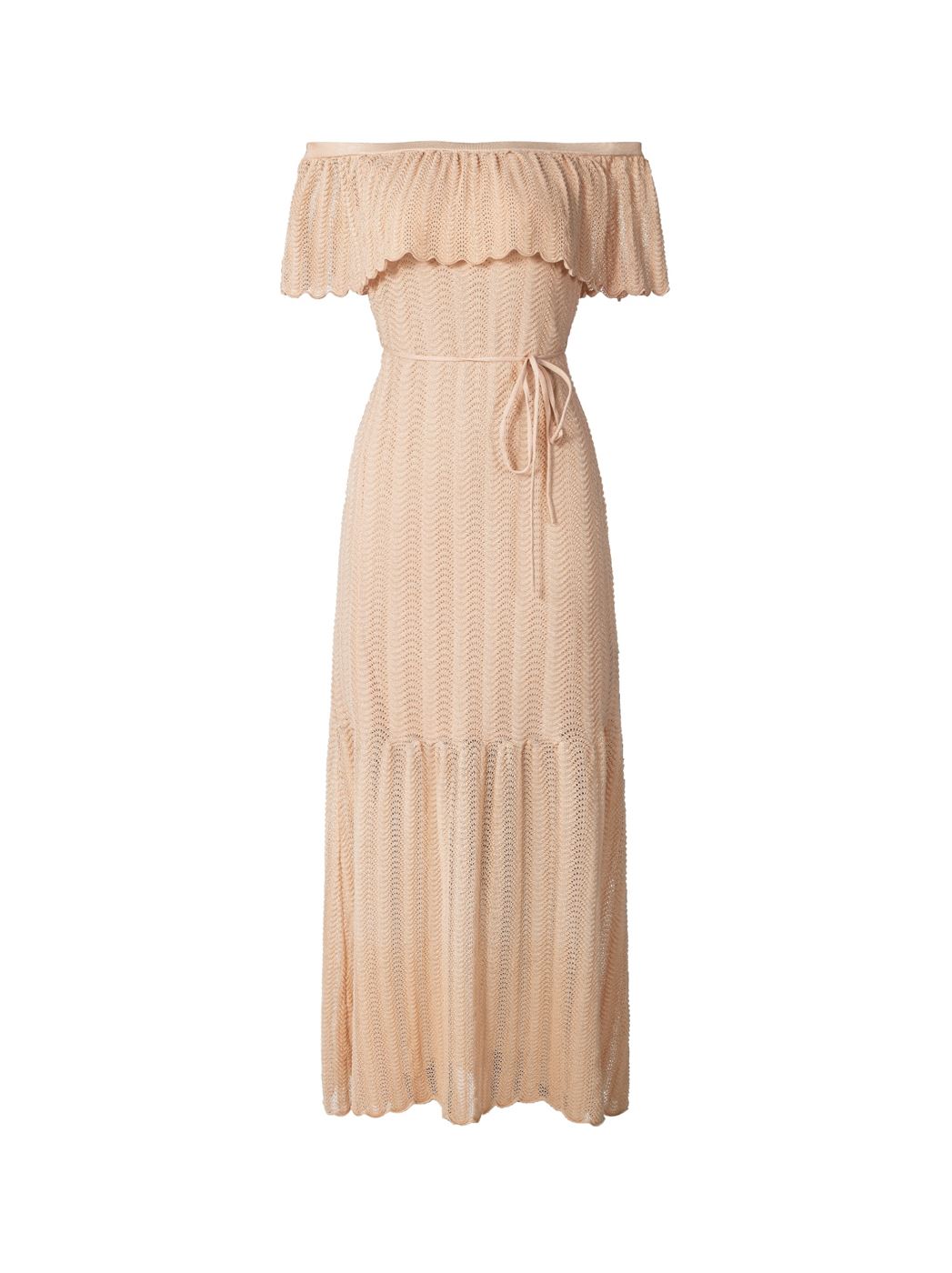 Off Shoulder Knitted Long Dress - Femi9 EG