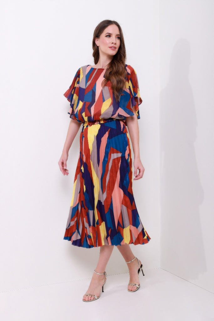 Color Block Blouse - Femi9 EG