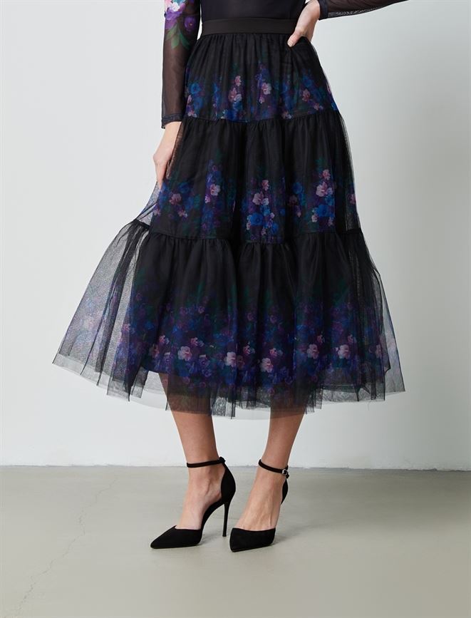 Printed Mesh Skirt - Femi9 EG