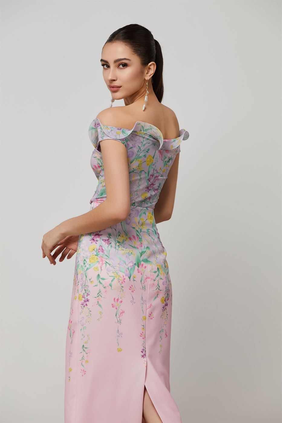Ruffled Neckline Top - Femi9 EG