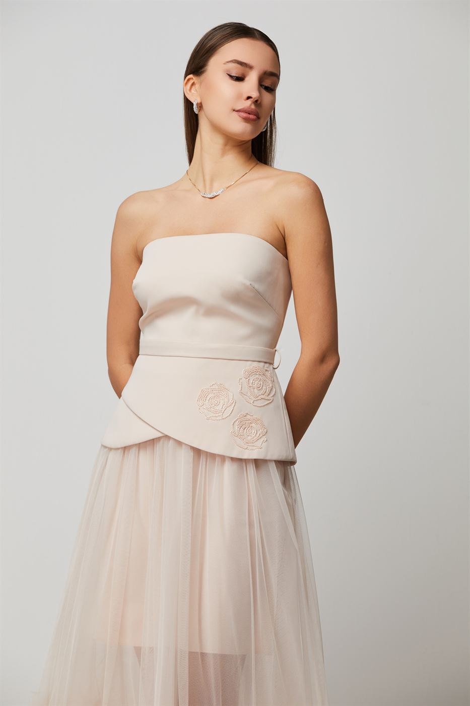Bustier Embellished Top - Femi9 EG