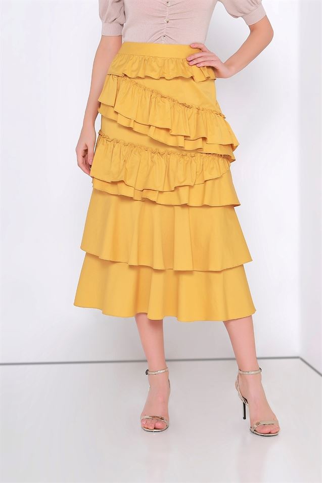 Multi-Layered Ruffle Skirt - Femi9 EG