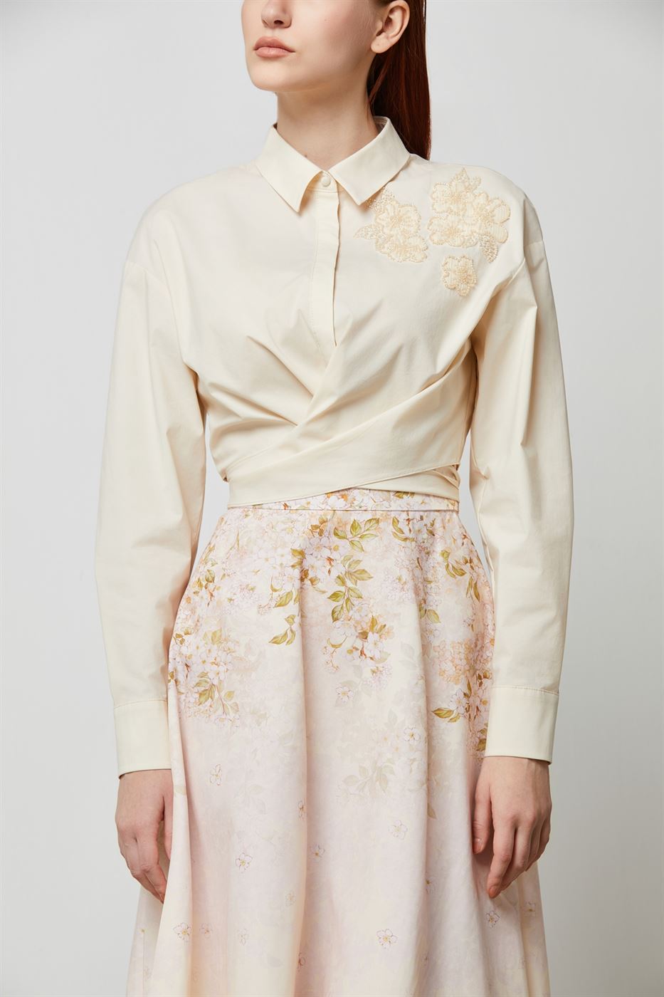 Beading Embellishment Shirt - Femi9 EG