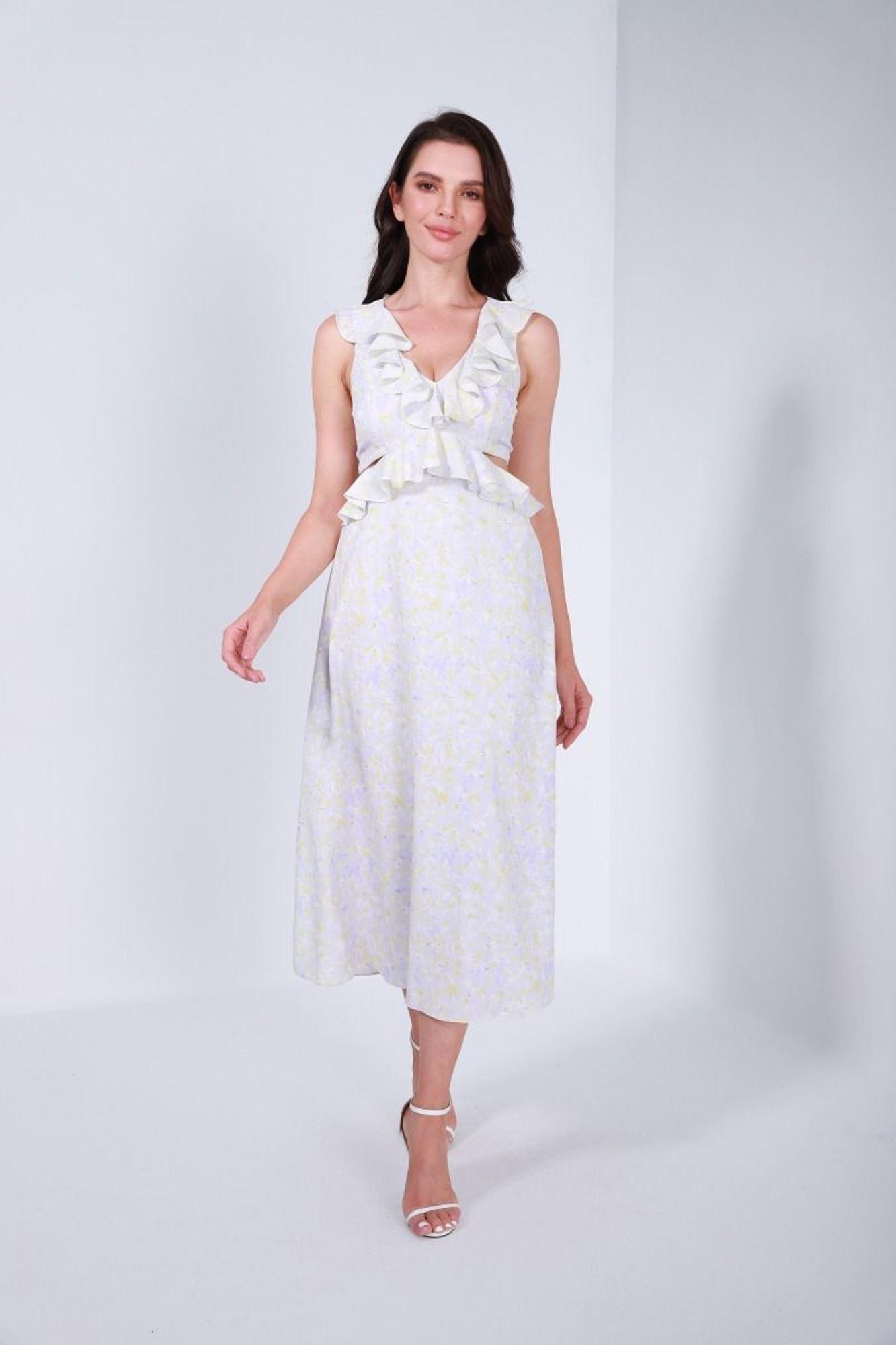 Maxi Ruffle Waist Dress - Femi9 EG