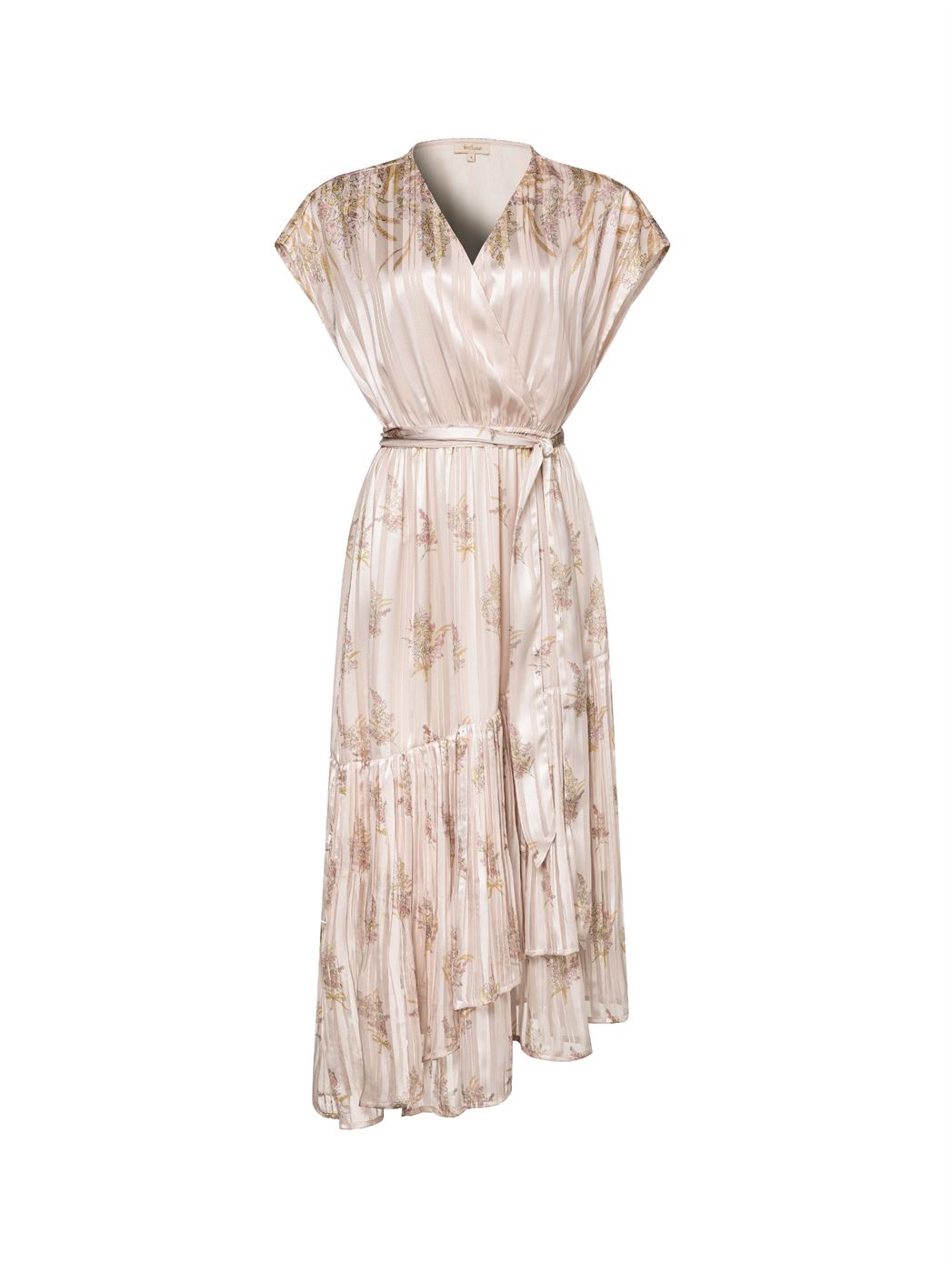 Pleated Satin Dress - Femi9 EG