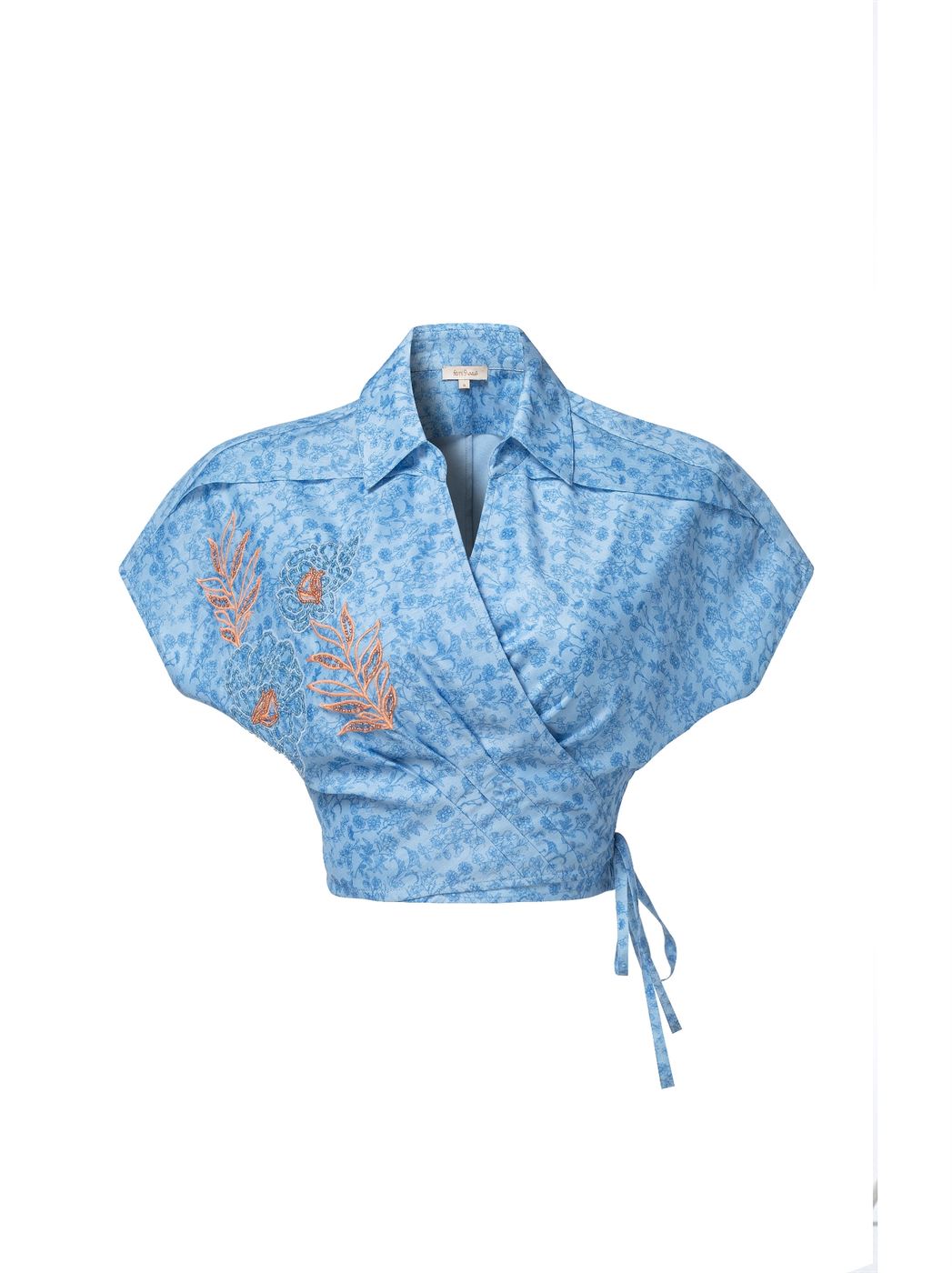 Statement Wrap Blouse - Femi9 EG