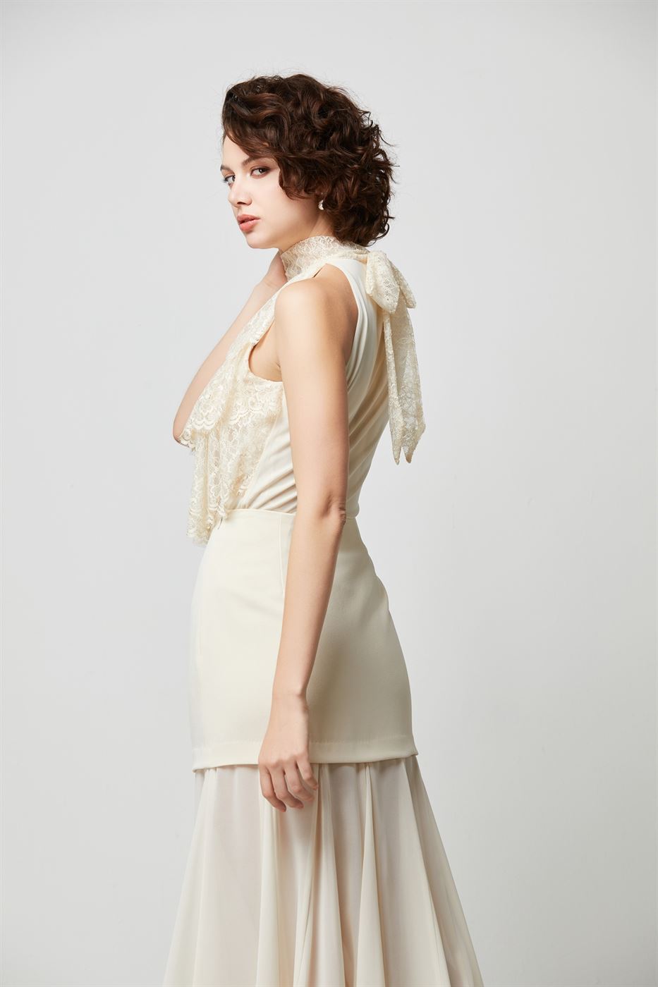 Lace Ruffle Top - Femi9 EG