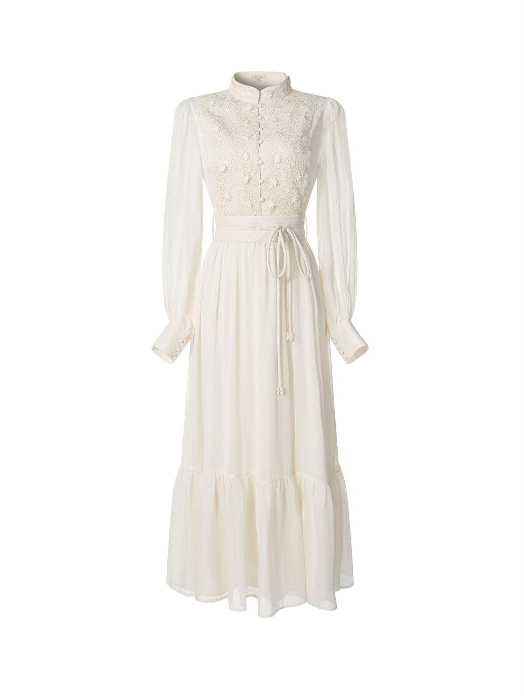 Crochet Chiffon Long Dress - Femi9 EG