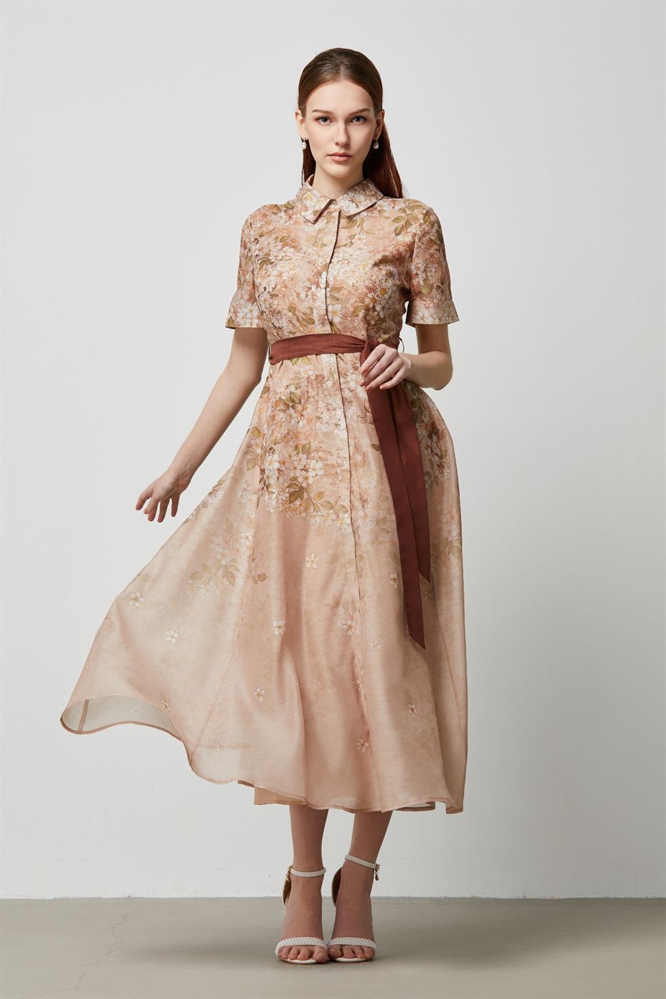 Printed Shirt Dress - Femi9 EG