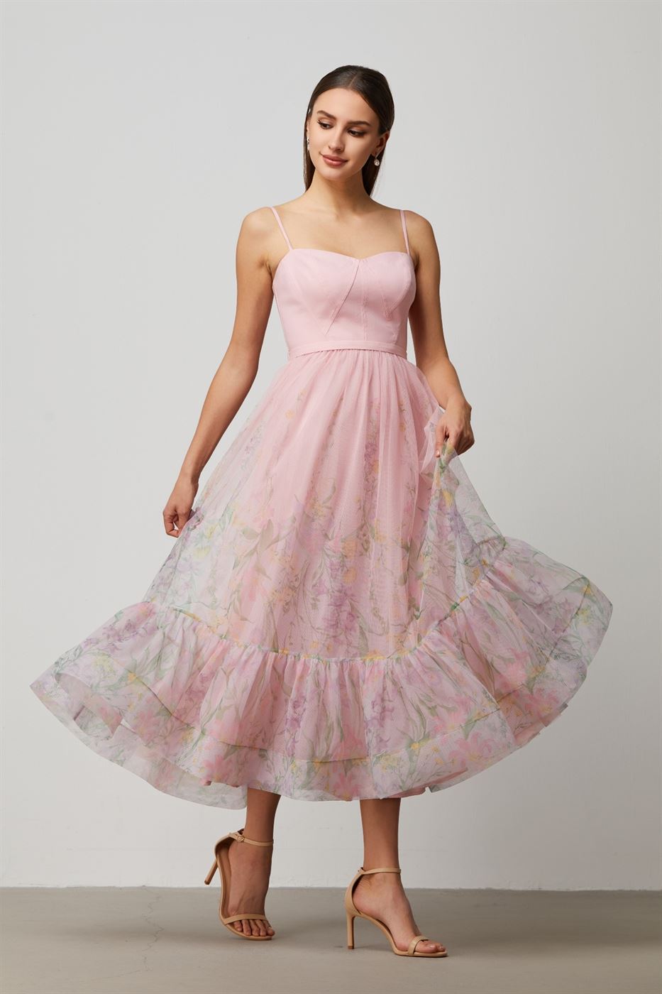 Printed Corset Dress - Femi9 EG
