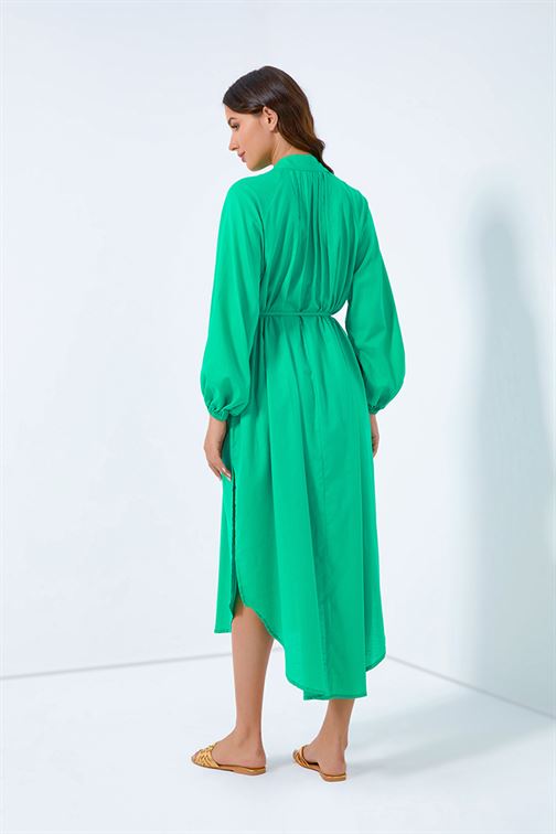 Buttoned Shirt Dress - Femi9 EG