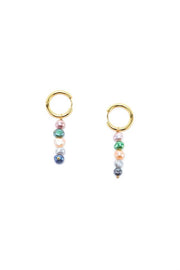 Multi Tone Pearls Earrings - Femi9 EG