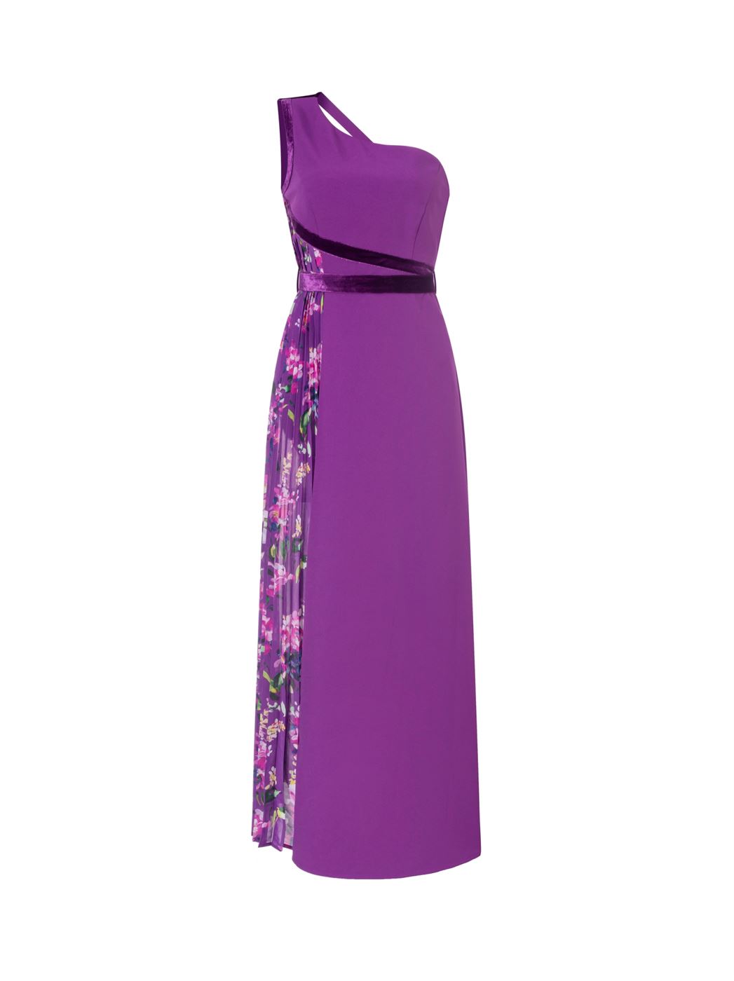 One Shoulder Floor Length Dress - Femi9 EG