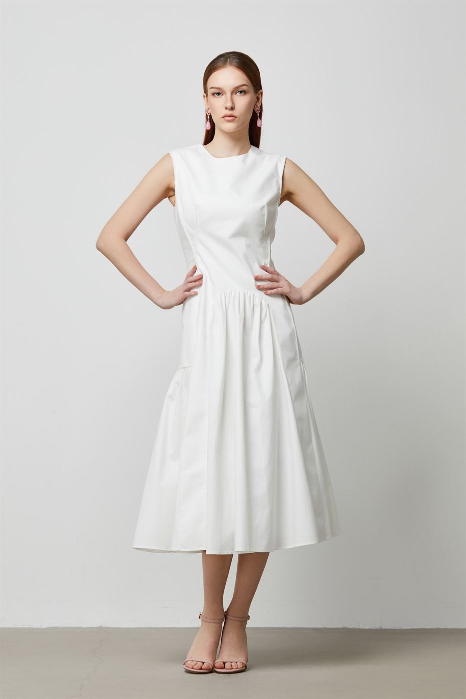 Cotton Embellished Dress - Femi9 EG
