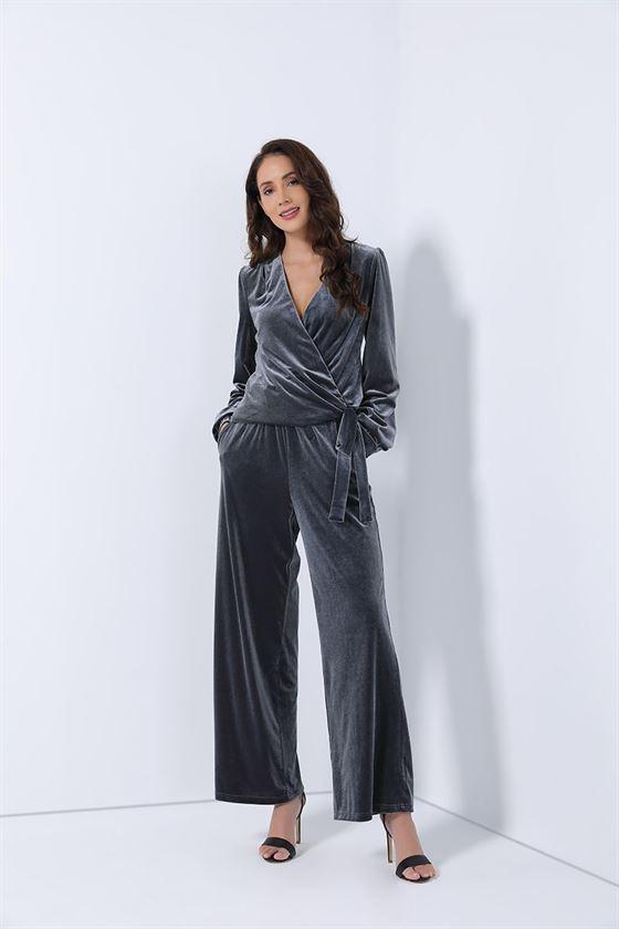 Stright Velvet Pants - Femi9 EG