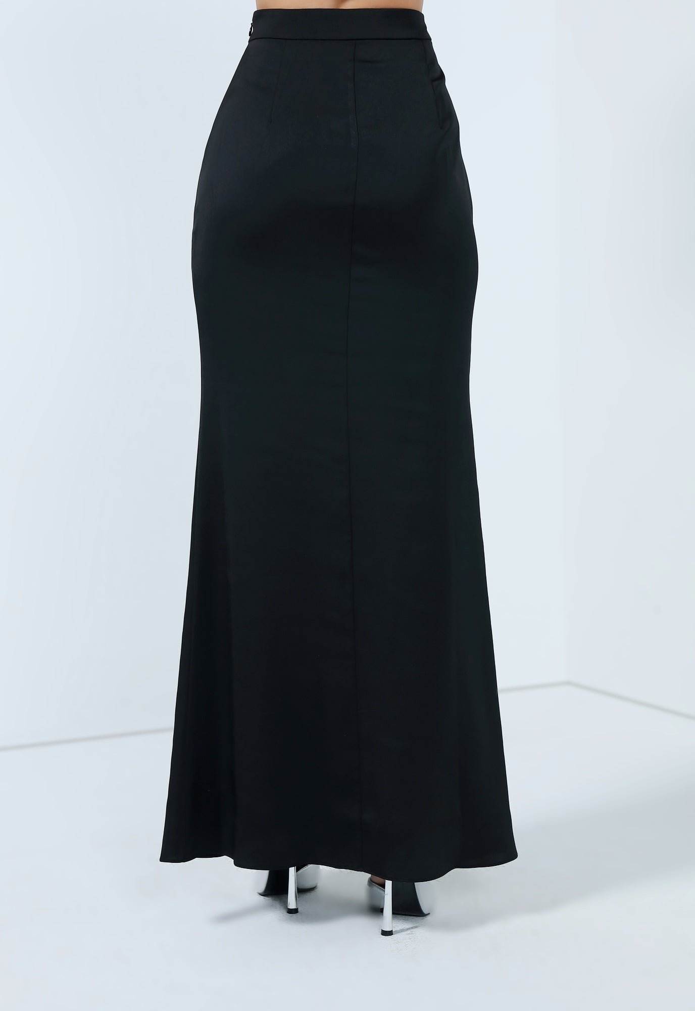 High Waist Satin Skirt - Femi9 EG