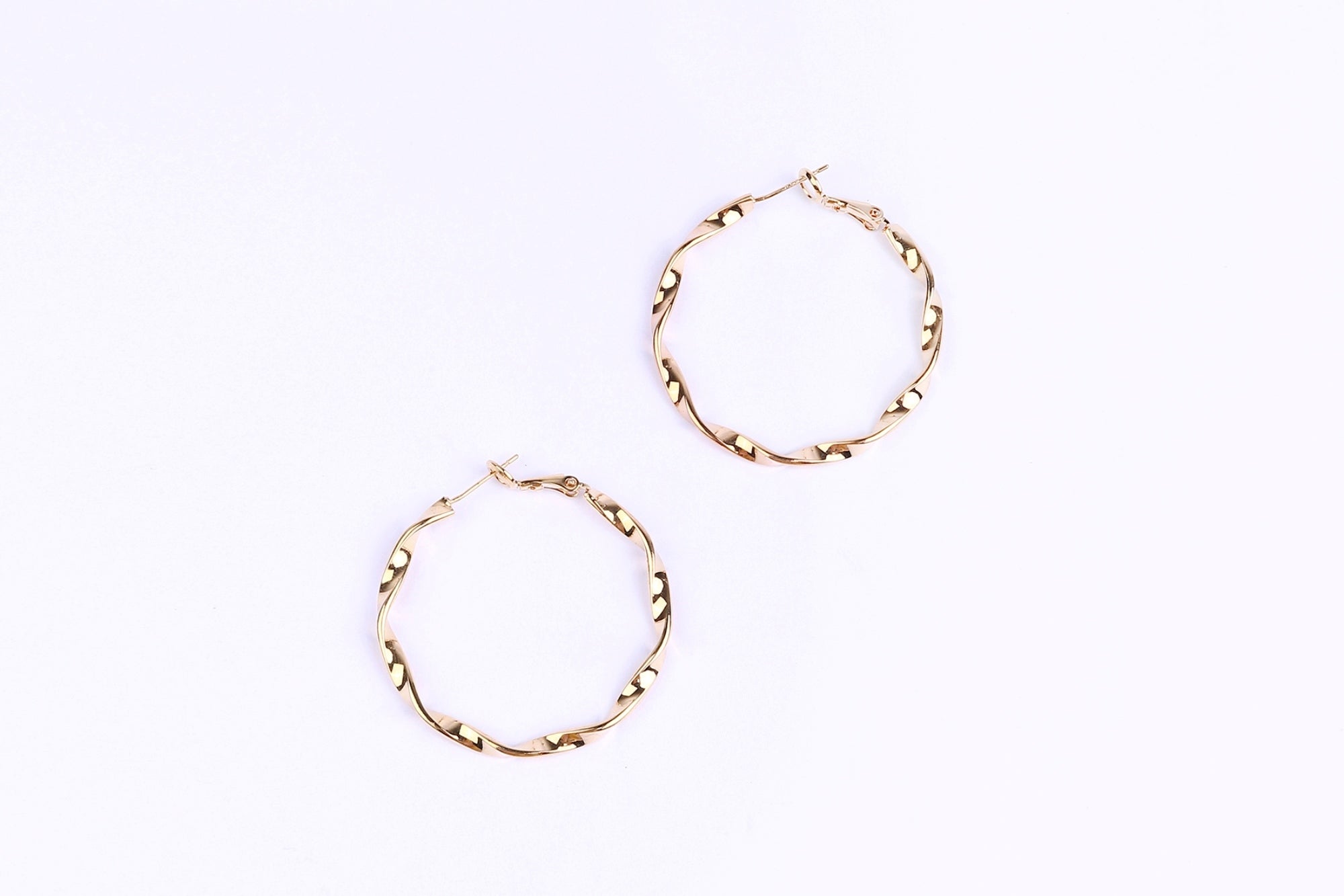 Twisted Hoop Earrings - Femi9 EG