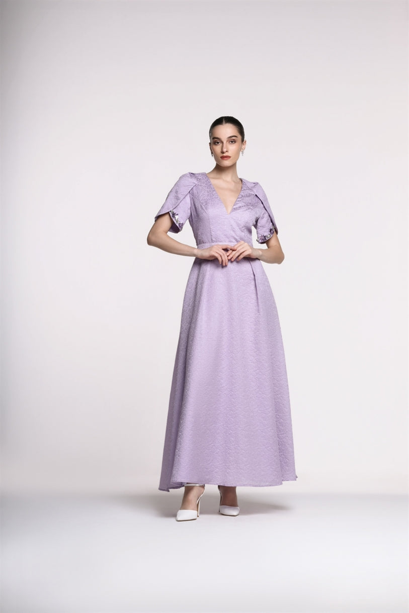 Jacquard Maxi Dress - Femi9 EG