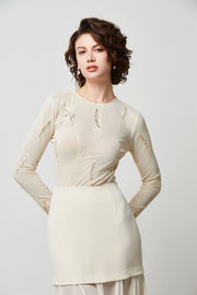 Front Embroidery Bodysuit - Femi9 EG